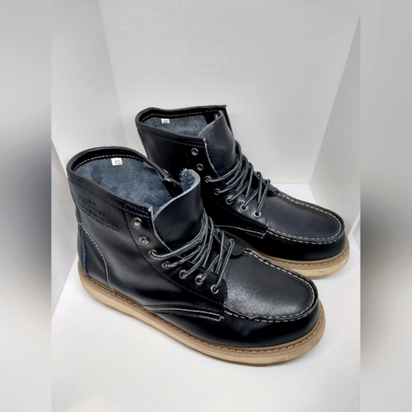 3 PAIRS of BOOTS - Black/Tan/Brown - Picture 9 of 13